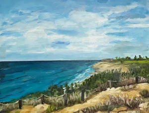 “Black's Beach, San Diego“ Contemporary Still Life Original Painting by Kory Alexander