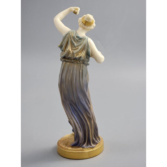 Porcelain Figure of Grecian Maiden from Royal Worcester, 1928 For Sale - Image 12 of 13
