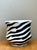 Vintage Italian Zebra Striped Cache Pot For Sale - Image 9 of 13