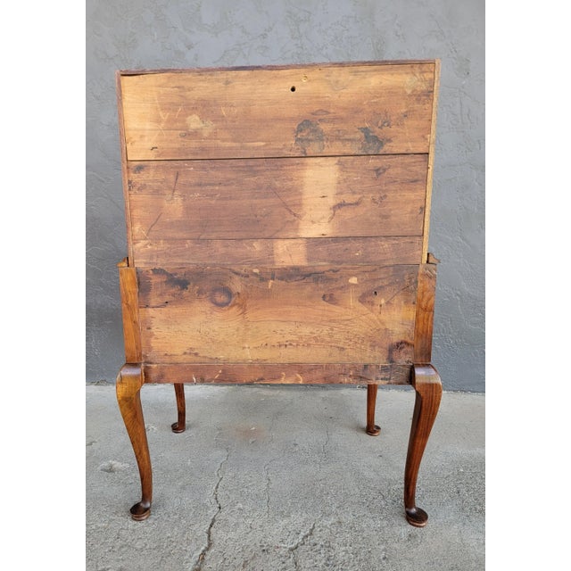 Antique Queen Anne Secretary Desk 19th Century For Sale - Image 18 of 18