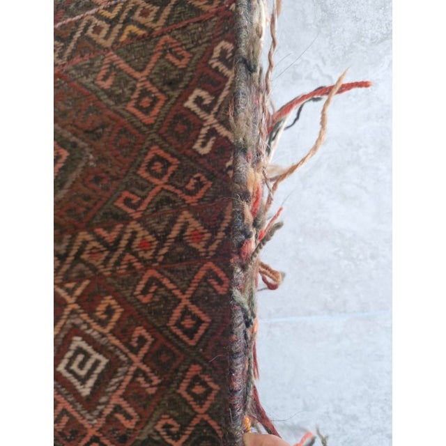 Antique Anatolian Kilim 1950s Kütahya Cecim Kilim | Handwoven Anatolian Tribal Kilim For Sale - Image 4 of 9