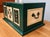 Green Vintage Golf Motif Cedar Desktop Tabletop Humidor Storage For Sale - Image 8 of 9