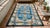 Cornflower Blue Antique Chinese Peking Rug For Sale - Image 8 of 8