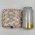 Vintage coastal sailors Valentine seashell encrusted trinket box. White, cream and gray seashells cover the box and lid...