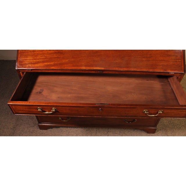 English Mahogany Glazed Secretaire, 1700s For Sale - Image 10 of 16