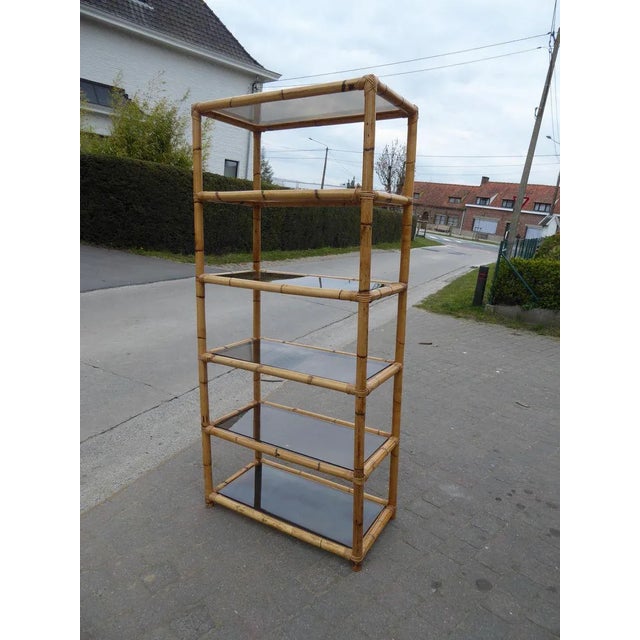 Bamboo Shelf Rack, 1970s, in Very Good conditions. Designed 1970 to 1979