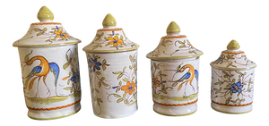 French Provincial Marthes Tolosane Spice Jars, 1960s, Set of 4