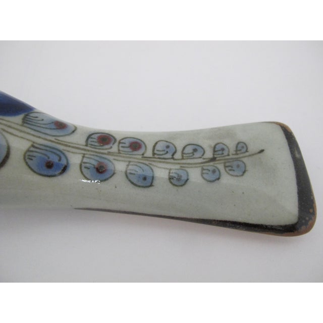 Ken Edwards El Palomar Blue Tonala Mexico Folk Pottery Dove Bird Figurine Pair For Sale - Image 10 of 15