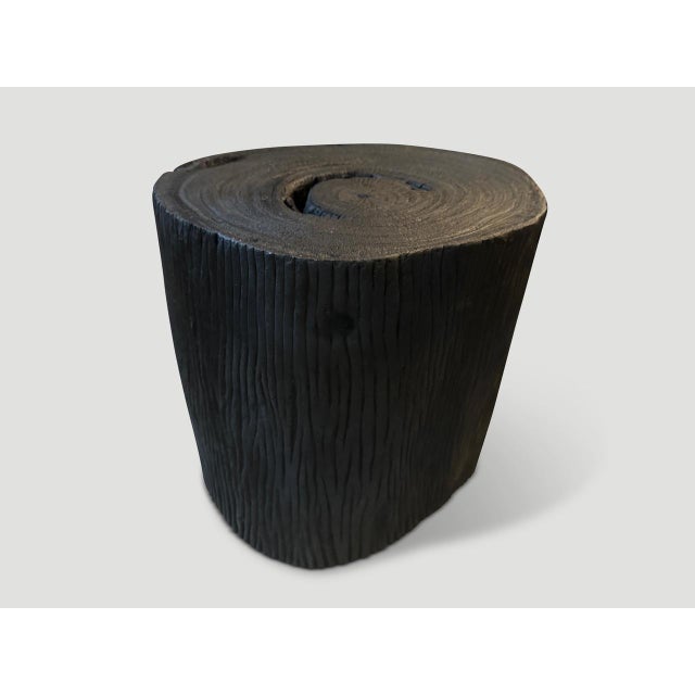 Andrianna Shamaris Large Charred Side Table For Sale In New York - Image 6 of 6