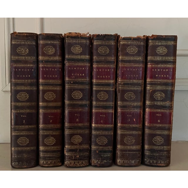 Early 19th Century Fine Leather Bindings - Books by Reverend John Newton (1725 - 1807) New York City 1821 - 6 Volumes For Sale - Image 5 of 17