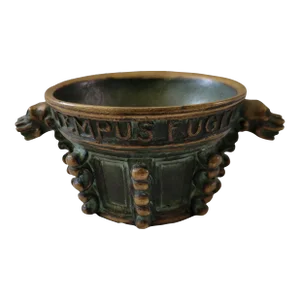1930s Art Deco Verdigris Bronze Bowl by Max Le Verrier