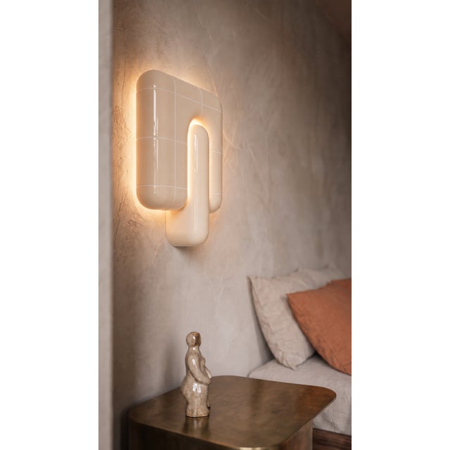 Cream U 013 Wall Lamp by Rollo Studio For Sale - Image 8 of 10