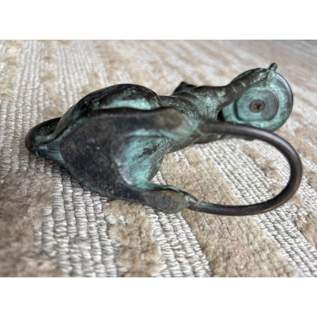 Bronze Cat Candlestick, Circa 1940's For Sale - Image 9 of 10