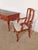 Antique Baker 1950s French Red Chinoiserie Leather Top Writing Desk & Arm Chairs For Sale - Image 16 of 16