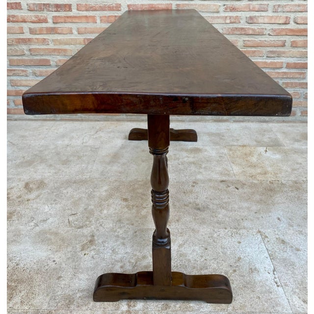 Mid 20th Century Console Table in Walnut, 1940s For Sale - Image 17 of 18