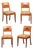 Set of 4 Swedish Curly Birch Chairs, 19th C For Sale