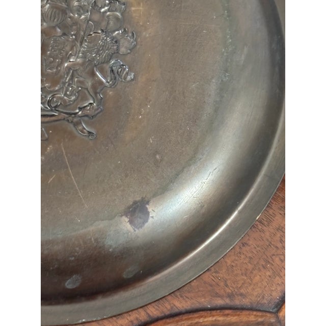 Antique Bronze Canadian Heraldry Crested Plate For Sale - Image 12 of 12