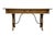 Thomasville Furniture Monterey Collection Spanish Mediterranean White Oak 62" Writing Desk W. Metal Spanner 175-6125-8 For Sale - Image 11 of 12
