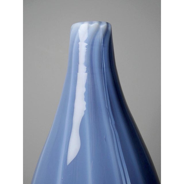 Vintage Murano Smoked Glass Vases Lined with Opaline Glass, 1980s, Set of 2 For Sale - Image 6 of 18