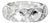 Late 20th Century 18K White Gold Diamond Xs Wedding Band Ring Estate by Hidalgo, Size 6.5 For Sale