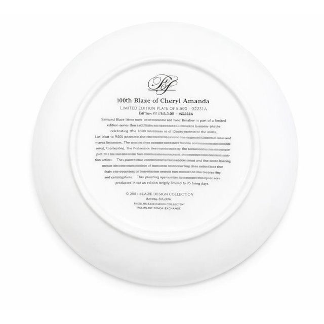 Mid-Century Modern Avon 2006 Rose Circle Achievement Award Plate, New in Box For Sale - Image 3 of 3