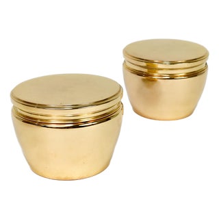 Pair of Tiffany & Co. Gilt Sterling Silver Boxes, No. 21618 For Sale