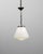 1920s French Art Deco Glass Pendant With Chrome Fitting For Sale - Image 17 of 18