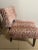 Red Velvet Tiger Print Slip Chair For Sale - Image 4 of 4