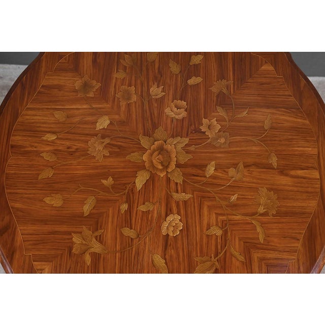 Louis XV Style Marquetry Coffee Table For Sale - Image 6 of 18