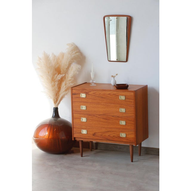 Vintage Danish Teak Chest of Drawers, 1970s For Sale - Image 9 of 12