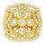 2.23 Carats Diamond Antique-Style 18k Yellow Gold Band Ring Size 6.75 For Sale
