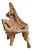 Vintage Organic Solid Teak Root Chair For Sale