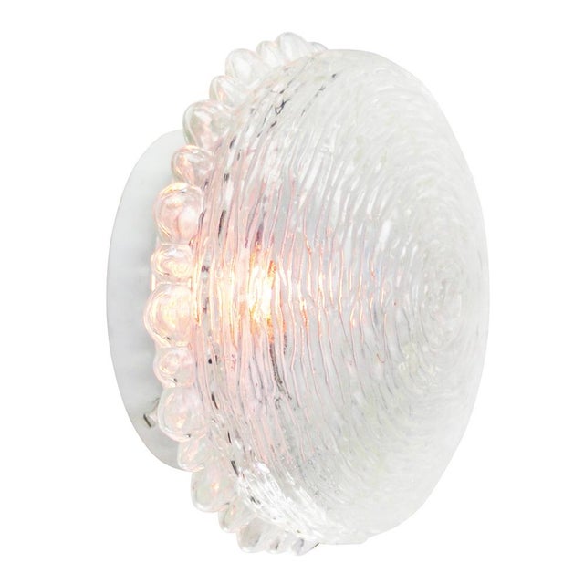 1960s Mid-Century Clear Modern Glass Ceiling Lamps by Helena Tynell for Glashütte Limburg For Sale - Image 5 of 6