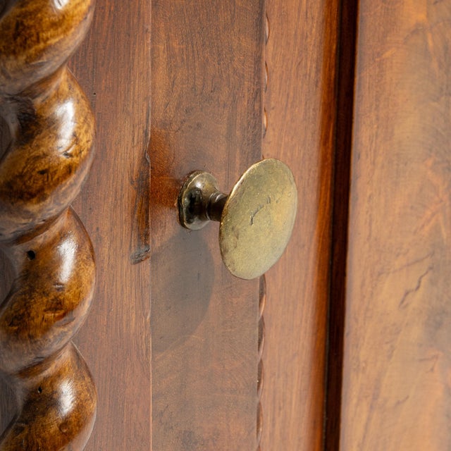 Mahogany pedestal cabinet in Rich Mahogany. Its rich mahogany finish sets off single door, turned column base, a hallmark...