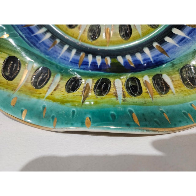 Ceramic Plate from H. Bequet Quaregnon, Belgium, 1950s For Sale - Image 14 of 15