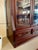 Wood Antique Mahogany Glass-Door Bookcase For Sale - Image 7 of 11