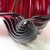 Large Red Sommerso Murano Glass Shell Bowl attributed to Alfredo Barbini, 1960s For Sale - Image 4 of 12