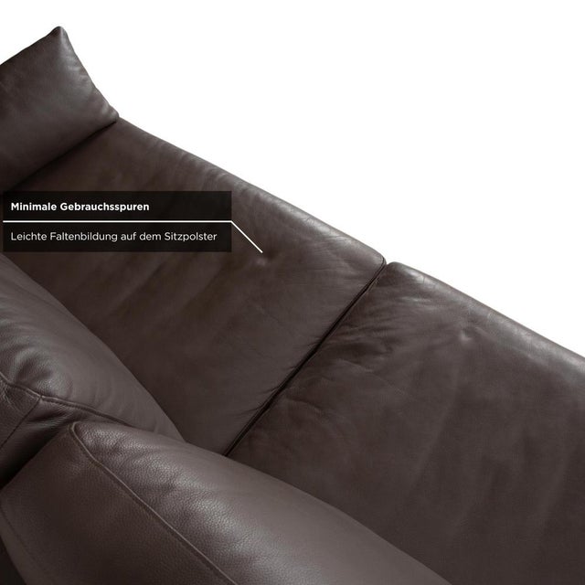 Ego 3-Seater Sofa in Brown Leather from Rolf Benz For Sale - Image 5 of 11