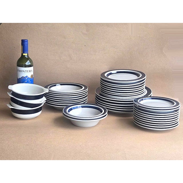 Ceramic Vintage Arabia Finland Anemone Dinnerware Designed by Ulla Procope, Set of 79 Pieces For Sale - Image 7 of 10