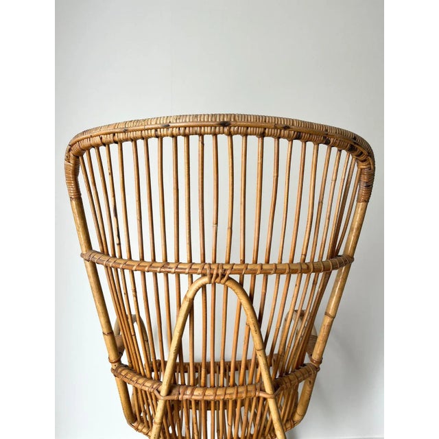 Mid-Century Modern Mid-Century Bamboo Armchair, Italy, 1950s For Sale - Image 3 of 9