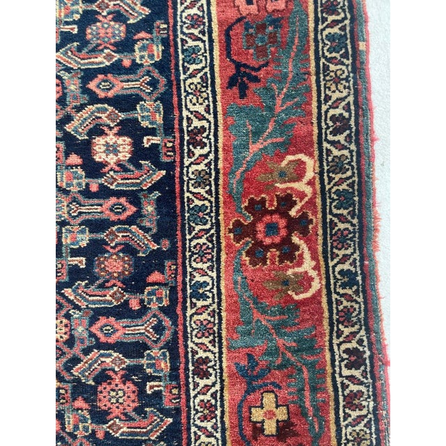 Textile Antique Halvai Bidjar with Growing Vine Border Rug 4 x 20.3 For Sale - Image 7 of 14