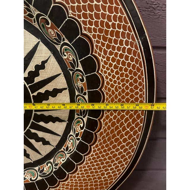 Late 20th Century Sun Folk Art Plate From Tonala, Mexico For Sale In Reno/Lake Tahoe - Image 6 of 9