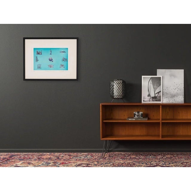 Erhard Schiel, Telekom - Here We Are, Color Etching Paper, Framed For Sale - Image 3 of 12