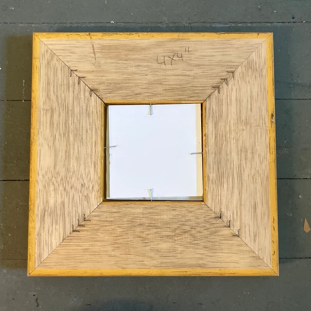 Contemporary Original Abstract Black Ink Painting Chunky Gold Frame For Sale - Image 4 of 5