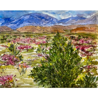 Giclee Print of This Watercolor Painting “Creosote After the Rain” For Sale