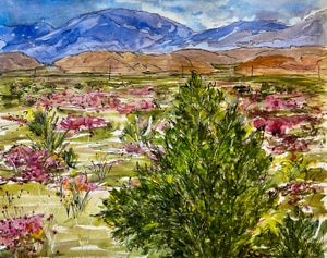 Giclee Print of This Watercolor Painting “Creosote After the Rain”