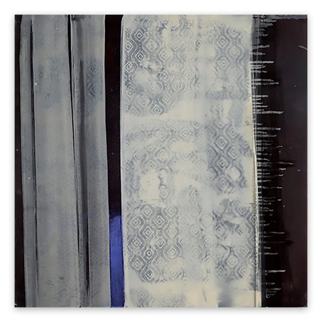 Marcy Rosenblat Marcy Rosenblat "Blue Line and Stars", Painting For Sale - Image 4 of 4