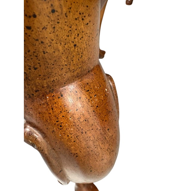 Brown Mid 20th Century Ethan Allen Knob Creek Burl Wood Side Table For Sale - Image 8 of 11