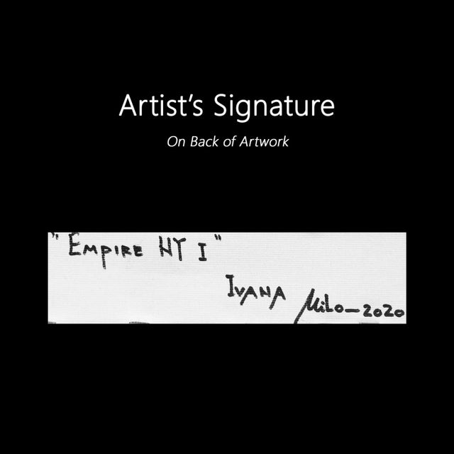 "Empire Ny 1" Original Artwork by Ivana Milosevic For Sale - Image 9 of 9