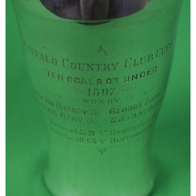 Late 19th Century Buffalo Country Club Cups 1897 Sterling Silver 1Pt. Cocktail Shaker For Sale In New York - Image 6 of 8